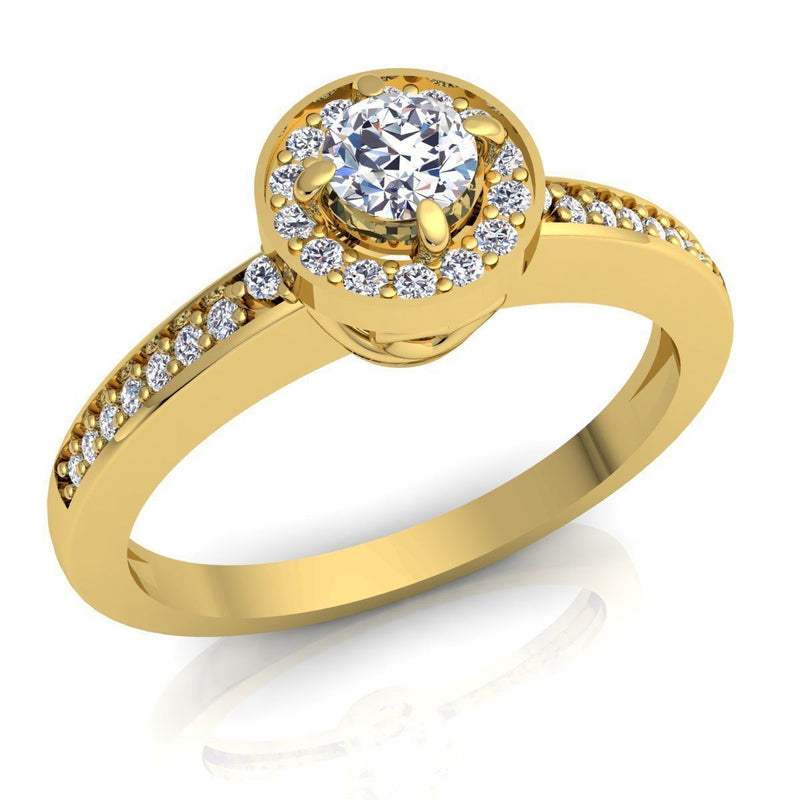 Melanie Yellow Gold Engagement Ring