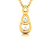 Olivia Yellow Gold Pendant with Diamonds