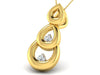 Olivia Yellow Gold Pendant with Diamonds