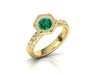 Olivia Emerald Engagement Ring