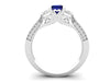 White Gold Sapphire Ring 9