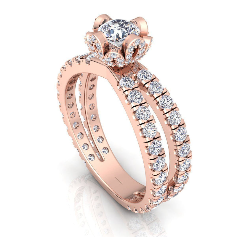 Brianna Rose Gold Engagement Ring