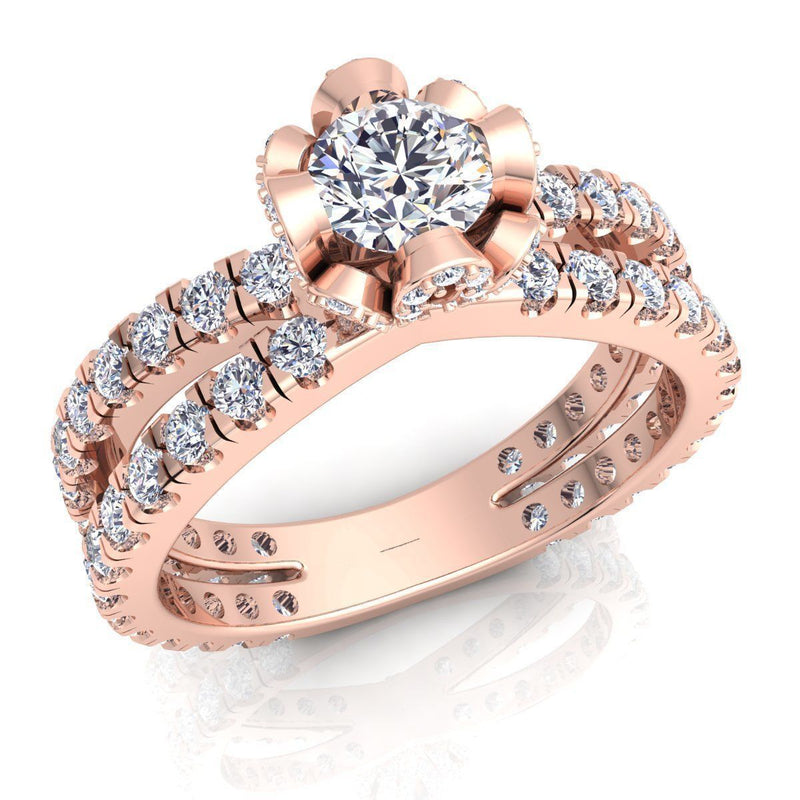 Brianna Rose Gold Engagement Ring