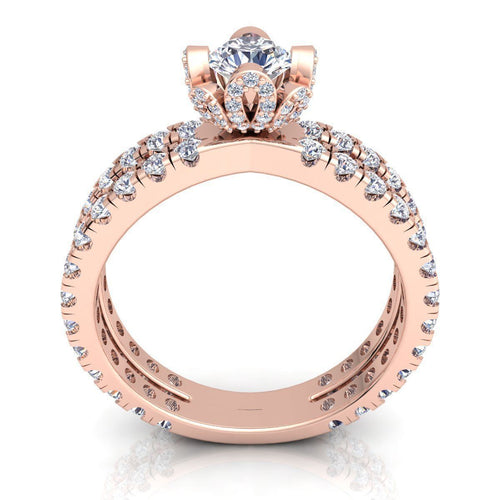 Brianna Rose Gold Engagement Ring