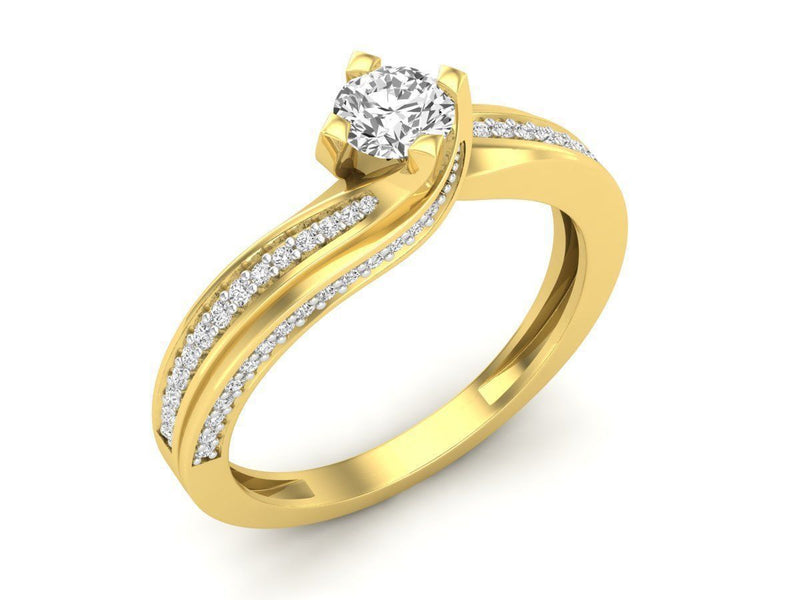 Lilah Yellow Gold Engagement Ring