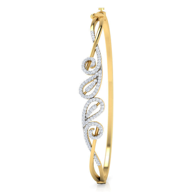 Nora Designer Gold and Diamond Bracelet