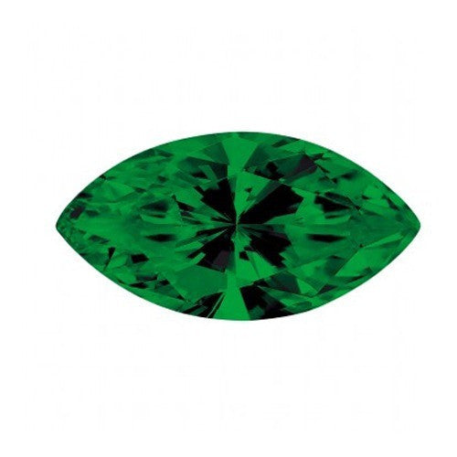Lab Created Marquise Cut Emerald Gem.