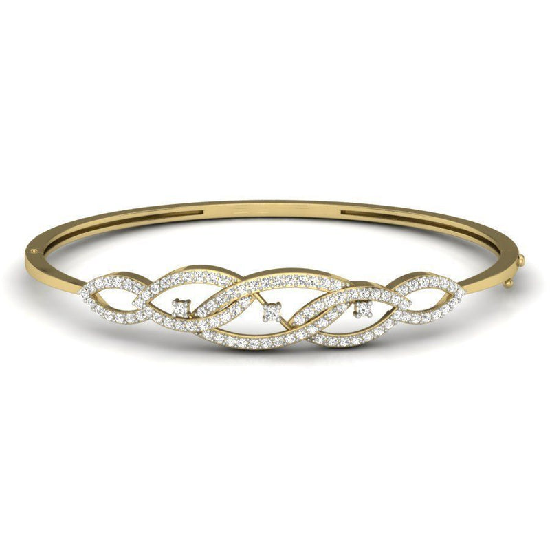 Hannah Designer Gold and Diamond Bracelet