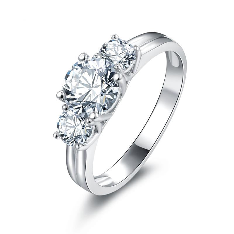 Nancy White Gold Engagement Ring