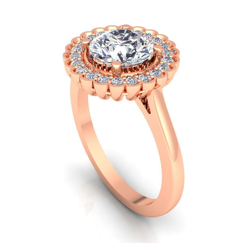 Gaby Rose Gold Engagement Ring