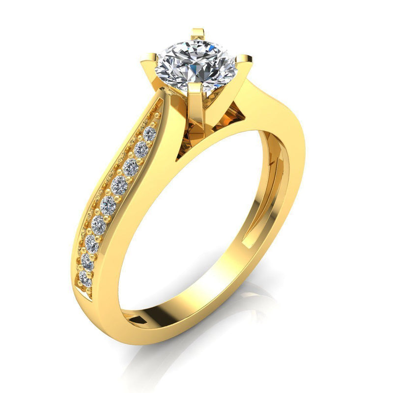 Natalie Yellow Gold Engagement Ring