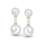 Claire White Gold Earrings