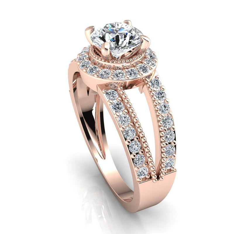Serenity Rose Gold Engagement Ring