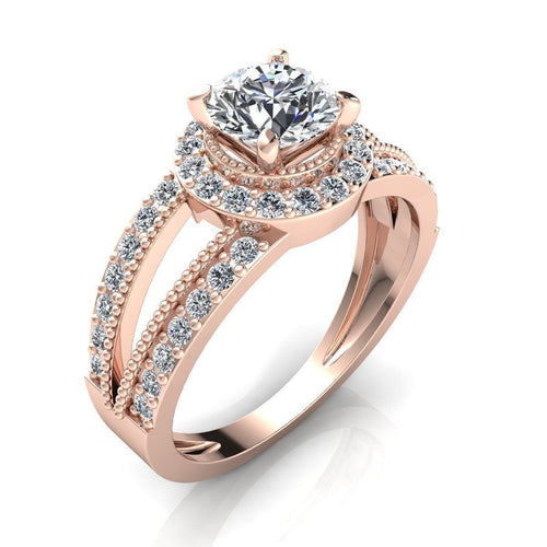 Serenity Rose Gold Engagement Ring