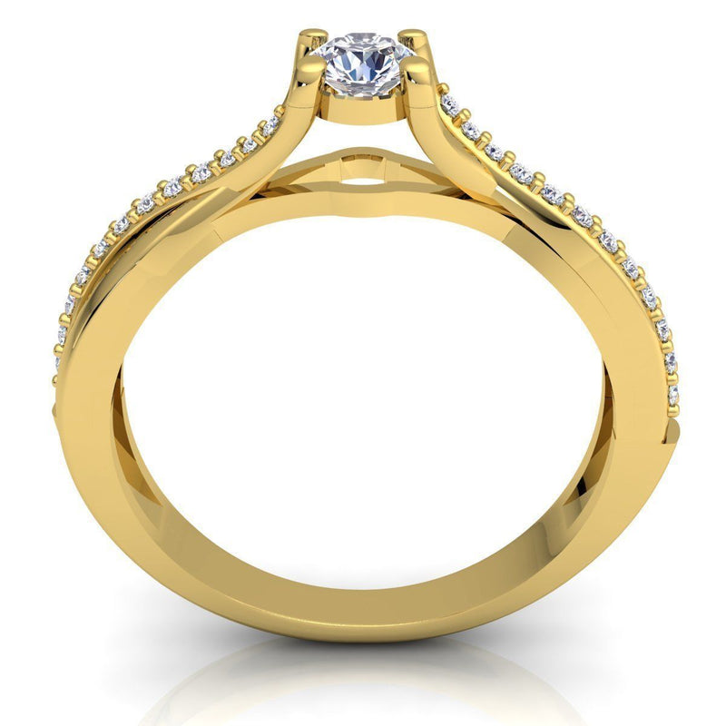 Elaine Yellow Gold Engagement Ring