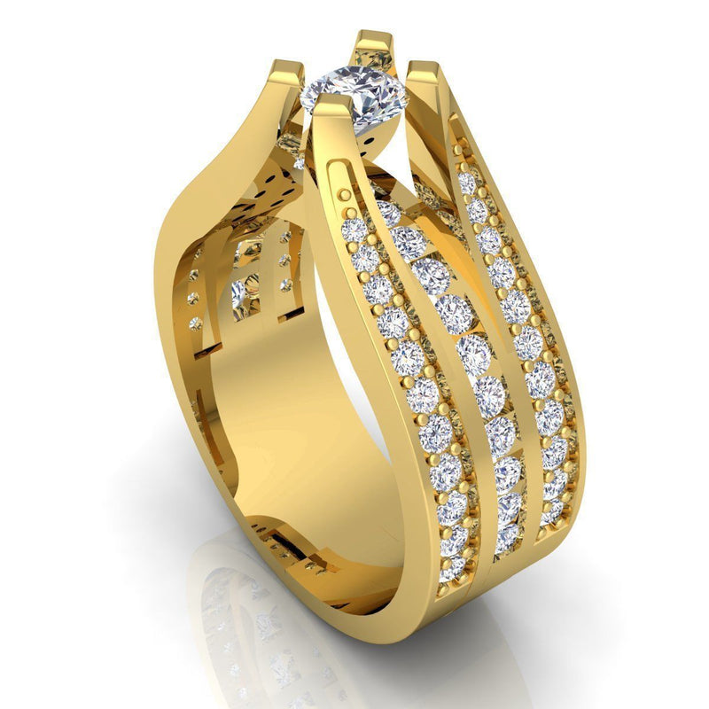 Pamela Yellow Gold Engagement Ring