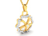 Sophia Yellow and White Gold Diamond Pendant
