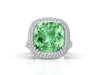 Green Tourmaline Spectacular Stone Ring