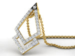 Charlotte Double Triangle Gold Pendant