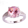 Pink Stone Engagement Ring