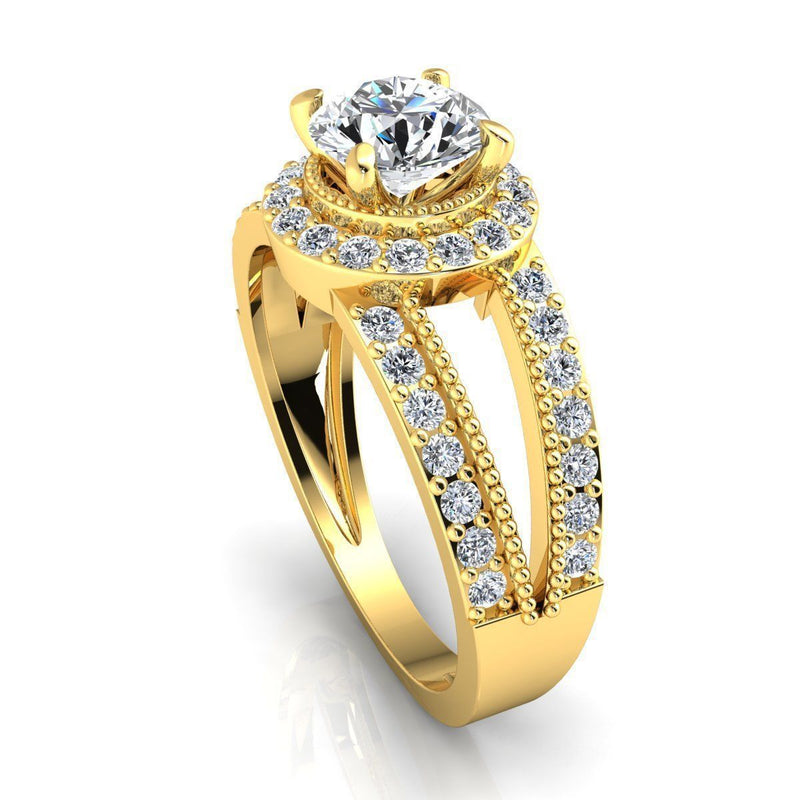 Sophia Yellow Gold Engagement Ring