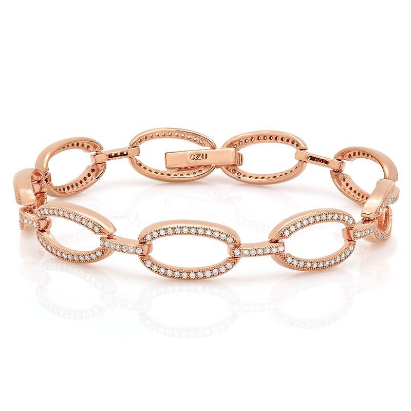 Circled by Style Gold and Diamond Bracelet