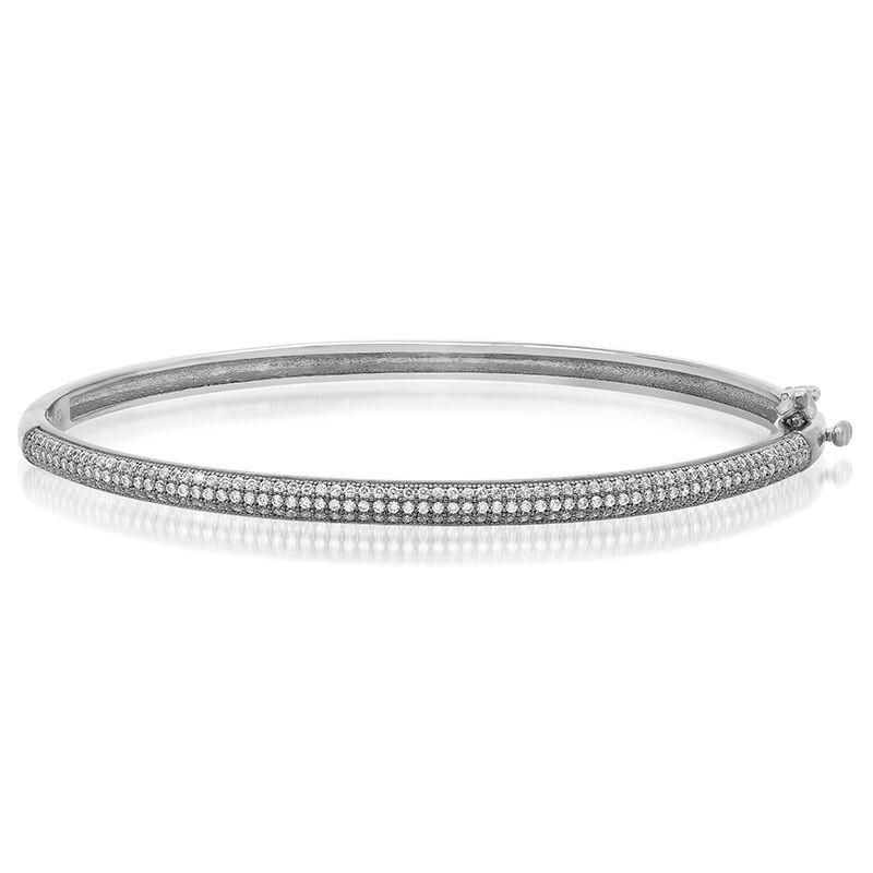 Sophisticated White Gold and Diamond Chic Bracelet