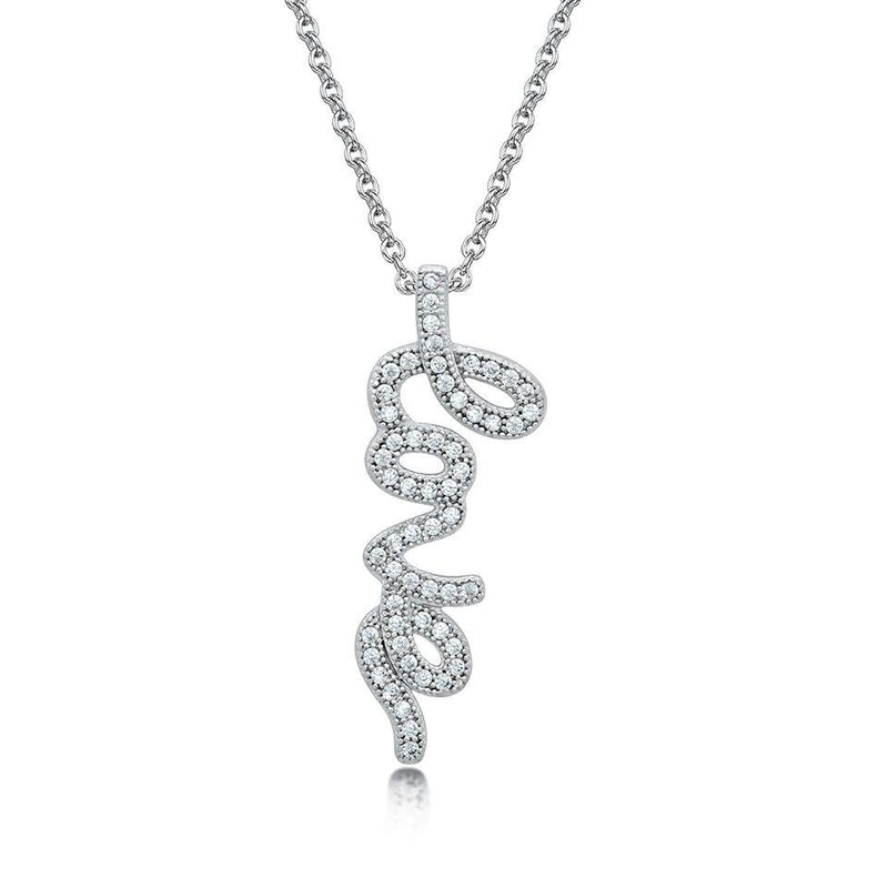 Spiraling Love Pendant Necklace