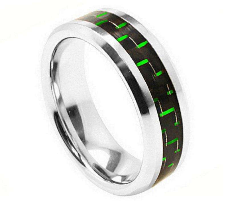 Green Zigzag Cobalt Ring