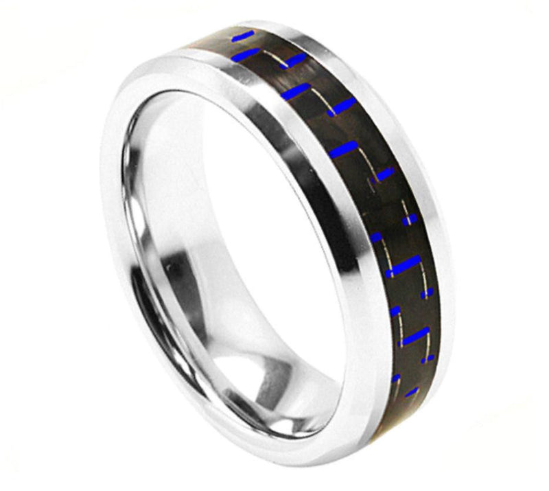 Blue Zig Zag Cobalt Ring