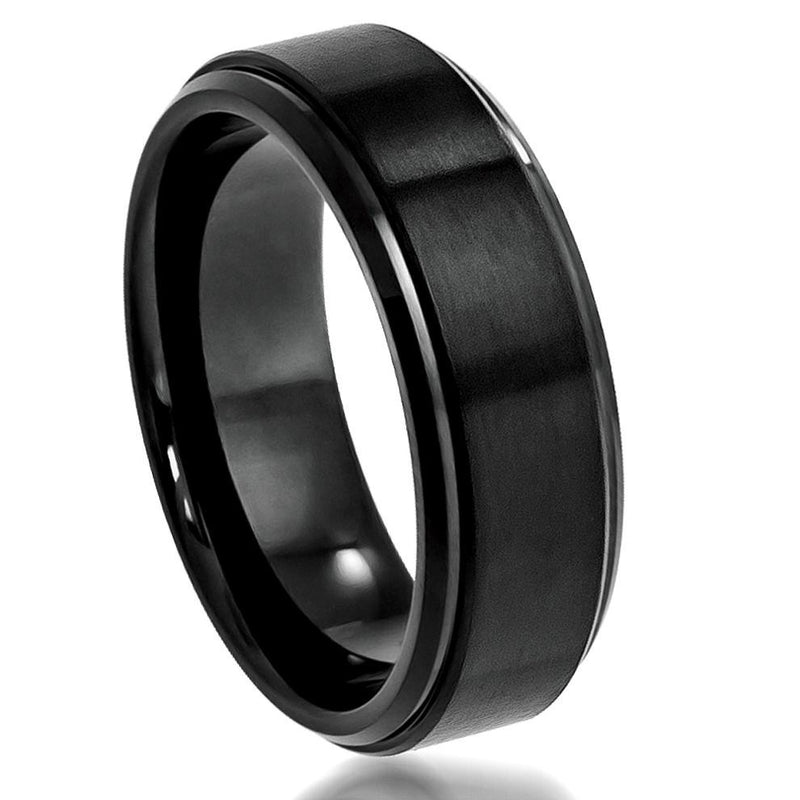 Black Cobalt and High Polished Ring