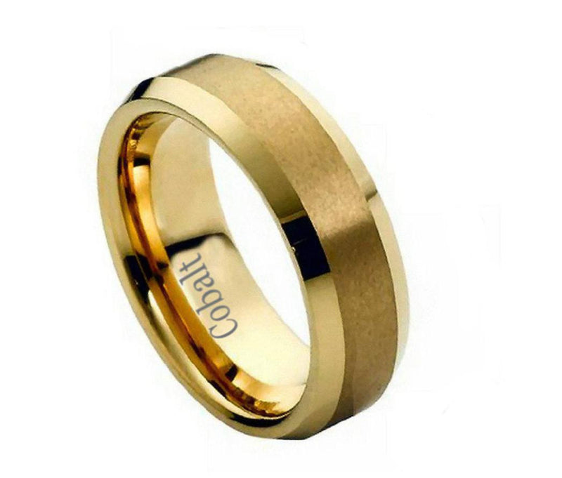 Yellow Gold and Shiny Edge Ring