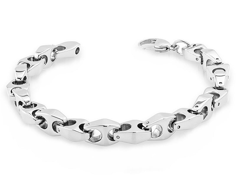 Tungsten Carbide Chain Link Bracelet